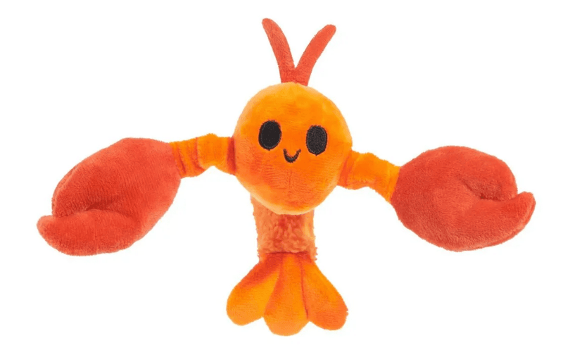 BARK Della Crawfish Stretch Crinkle & Squeaky Plush Dog Toy: XS/S - Glad Dogs Nation | ALL Profits Donated