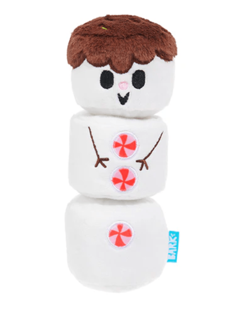 BARK Frosty the S'moreman Squeaky & Crinkle Dog Toy - Glad Dogs Nation | ALL Profits Donated