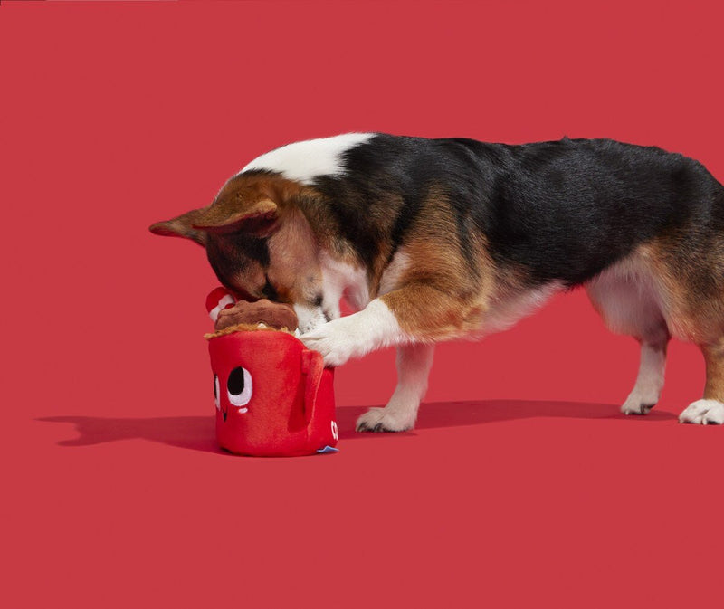 BARK Marshall & Coco Plush 2 Piece Squeaky Crinkle Dog Toy for Small & Medium Dogs - Glad Dogs Nation | ALL Profits Donated