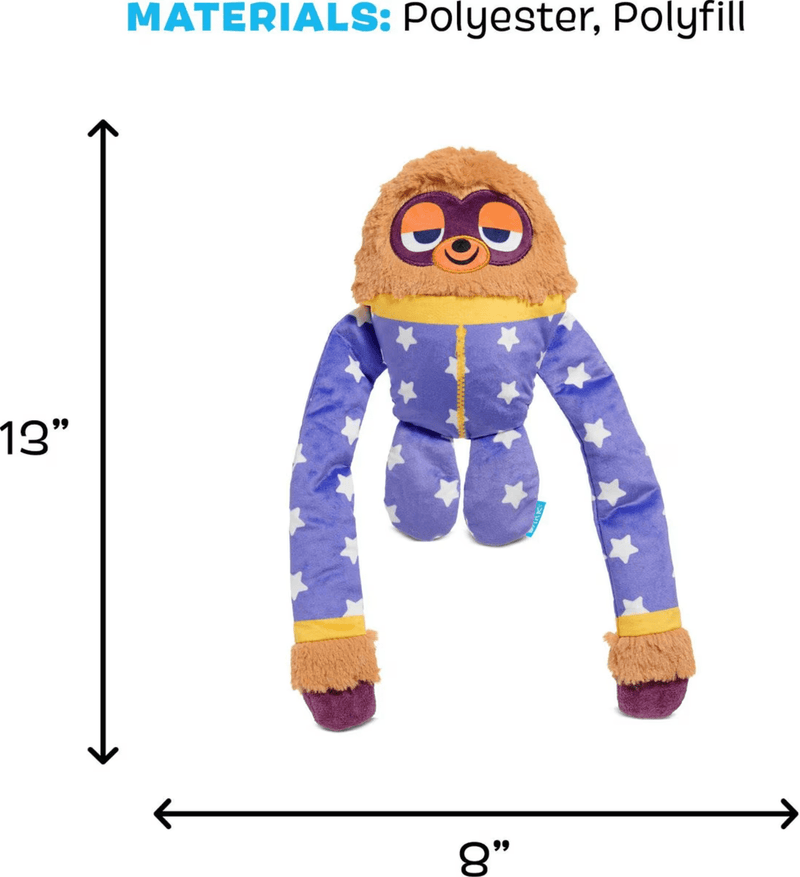 BARK Slow Jams Dan Crinkly Tube Squeaky Plush Dog Toy - Glad Dogs Nation | ALL Profits Donated