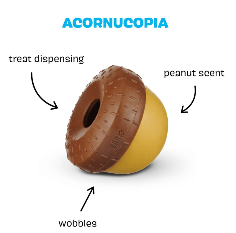 BARK Super Chewer Treat - Dispensing Acornucopia Dog Toy Large CHEAPER THAN CHEWY - Glad Dogs Nation | ALL Profits Donated