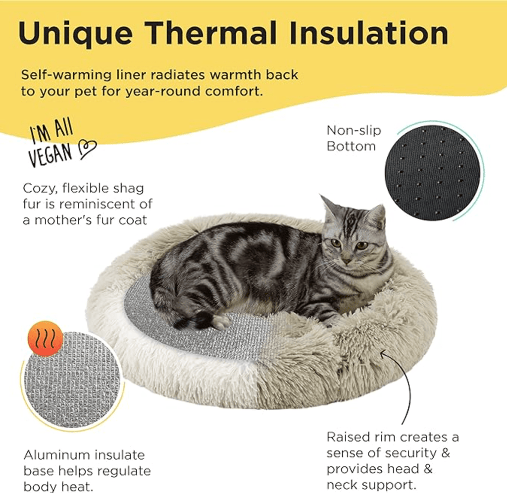 Sheri Small 15% OFF! Best Friends by Sheri Calming Oval Donut Bed/Pad For Cats & S