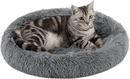 Best Friends by Sheri Calming Oval Donut Bed/Pad For Cats & Small Dogs: 21"x19": Grey, Taupe - Glad Dogs Nation | ALL Profits Donated