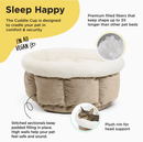 Best Friends by Sheri Cuddle Cup Ilan Wheat Mini Bed for Cats, Kittens & Small Dogs - Glad Dogs Nation | ALL Profits Donated