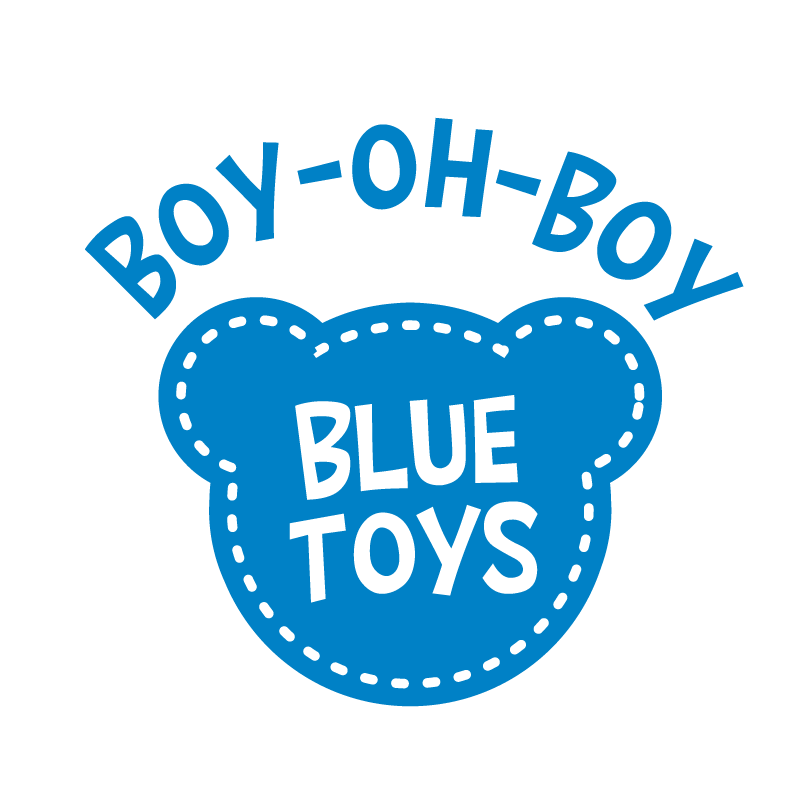 Boy-oh-Boy Blue Dog & Puppy Toys: Choose Squeak or No Squeak / All Sizes