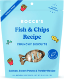 Bocce's Bakery Fish & Chips Biscuits Crunchy Dog Treats - Glad Dogs Nation | ALL Profits Donated