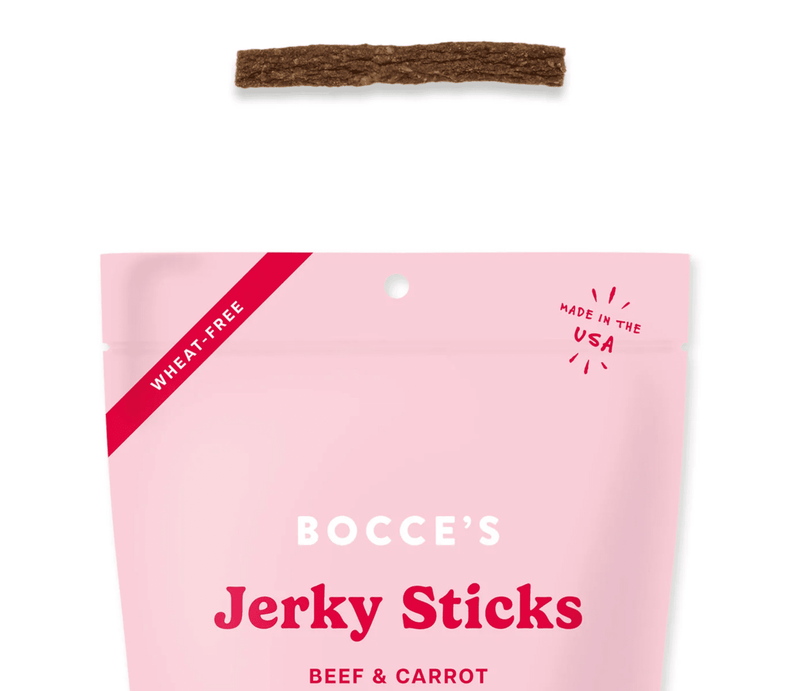 Bocce's Bakery Grazers Beef & Carrot Jerky Sticks - Glad Dogs Nation | ALL Profits Donated