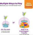 Catstages 2 - in - 1 Spring Toy Interactive Topper with Removable Feather & Corrugated Scratcher Cat Toy - Glad Dogs Nation | ALL Profits Donated