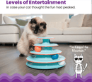 Catstages Chase Meowtain Track Interactive 4 - Tier Cat Toy - Glad Dogs Nation | ALL Profits Donated