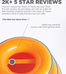 Catstages Tower of Tracks Interactive 3 - Tier Cat Toy: 2 Balls per Tier - Glad Dogs Nation | ALL Profits Donated