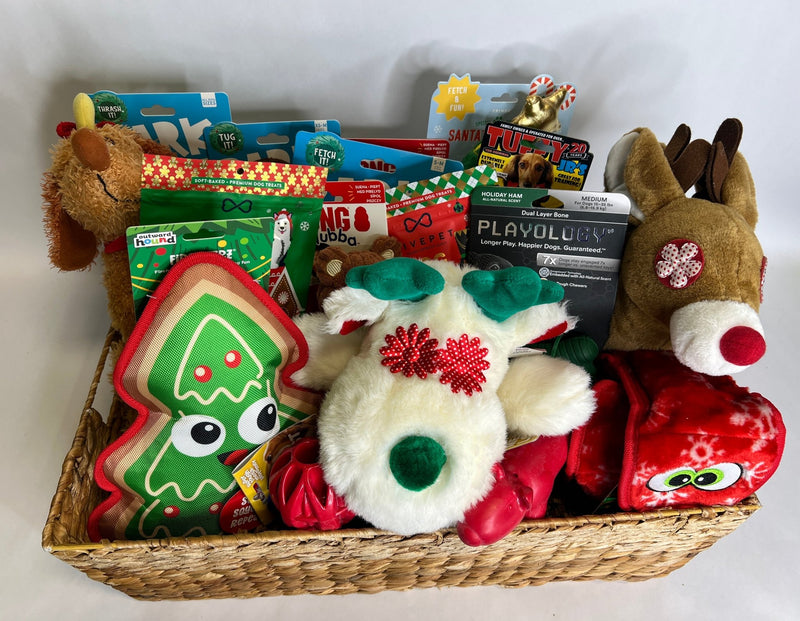 Custom Holiday Pet Gift Basket: Choose Your Budget - Glad Dogs Nation | ALL Profits Donated