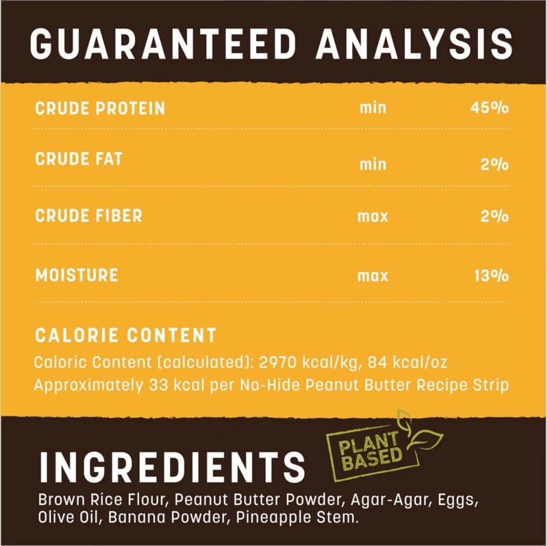 Earth Animal Dog No Hide Strips Single or Multi - Pack: Peanut Butter CHEAPER THAN CHEWY - Glad Dogs Nation | ALL Profits Donated