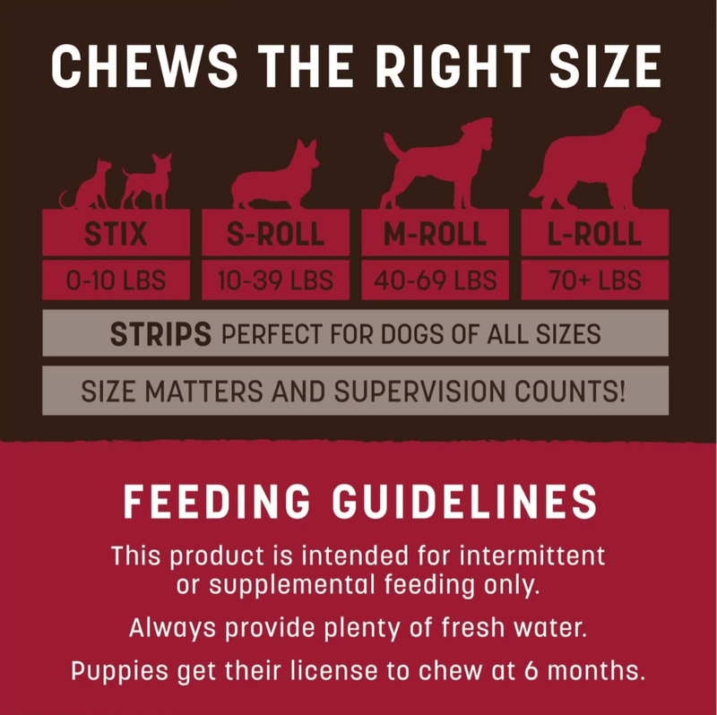 Earth Animal No Hide Chews Dog & Cat Treats Stix 10 Pack: Beef - Glad Dogs Nation | ALL Profits Donated