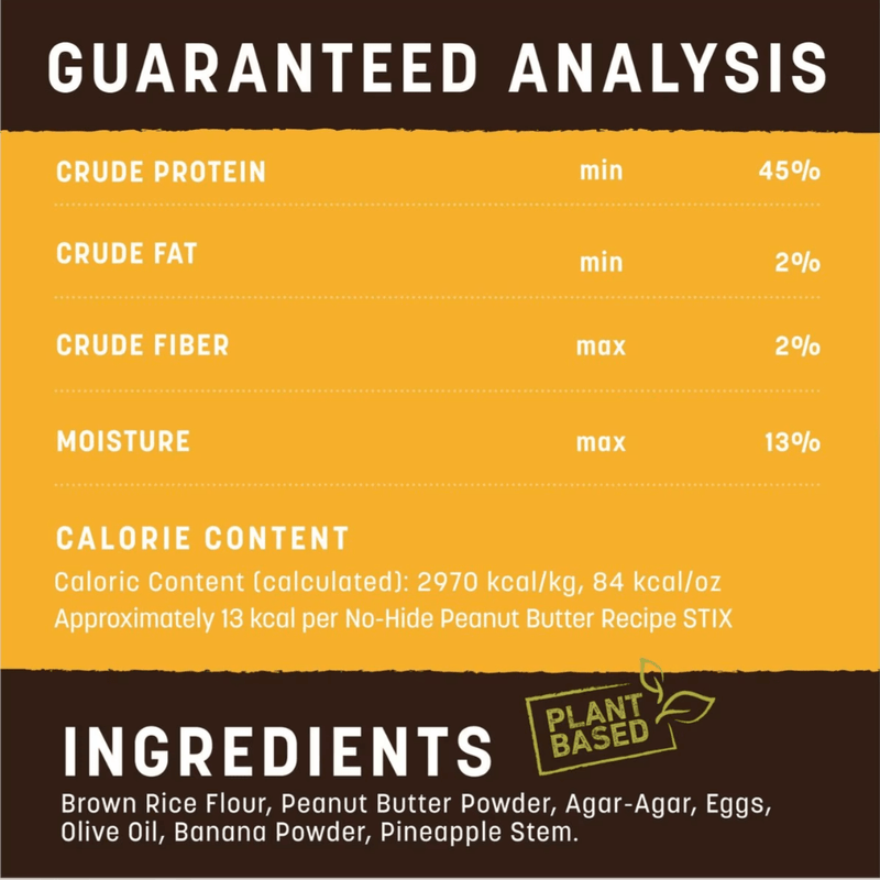 Earth Animal No Hide Chews Dog & Cat Treats Stix 10 Pack: Peanut Butter - Glad Dogs Nation | ALL Profits Donated