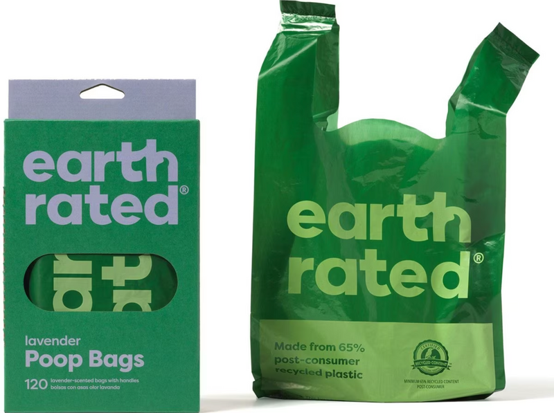 Earth Rated Eco-Friendly Dog Poo Bags with Handles: 120 Count Lavender Scent CHEAPER THAN CHEWY