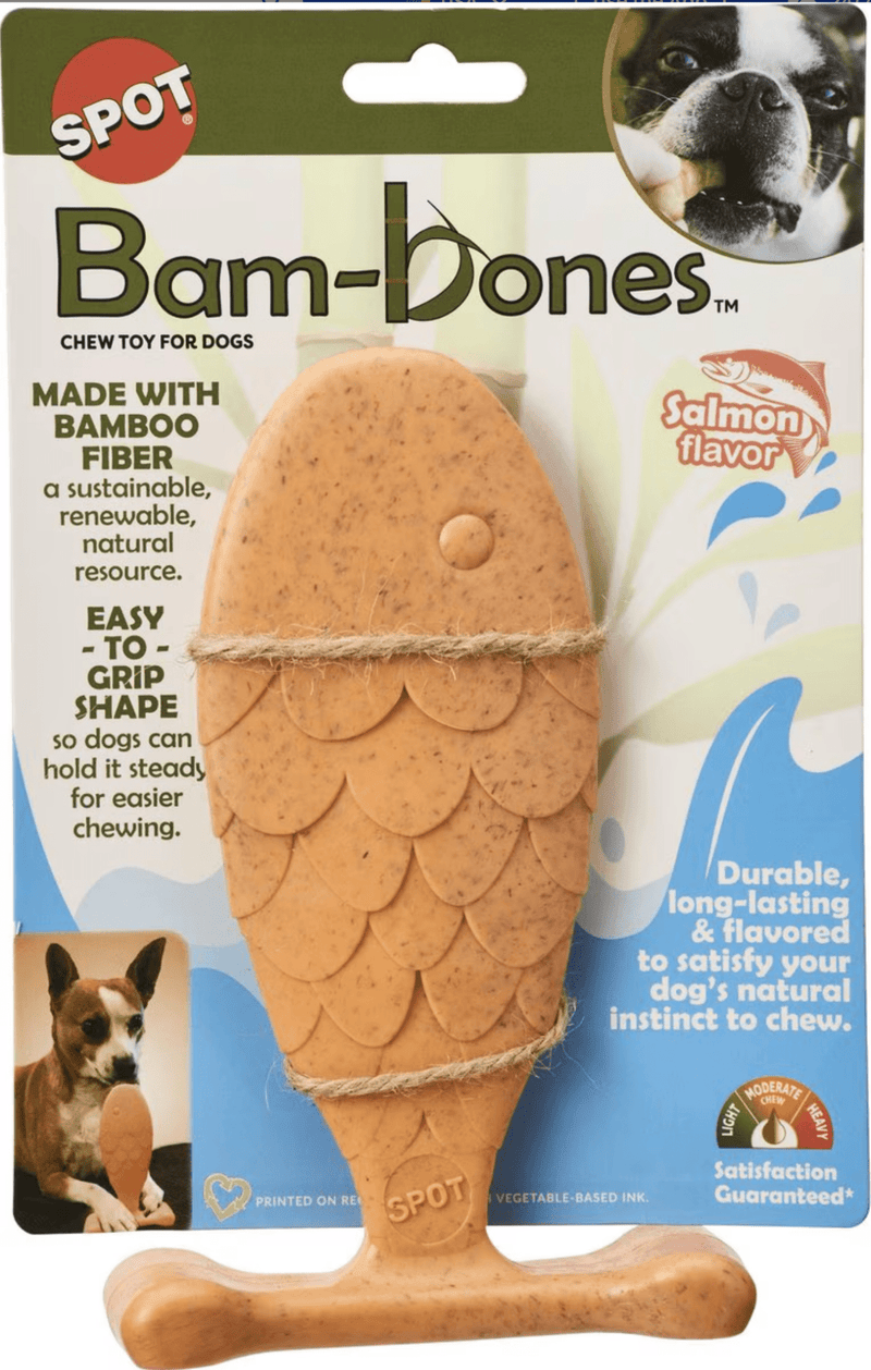 Ethical Pet Bambone Bam - Bones Fish Salmon Dog Chew: 2 Sizes - Glad Dogs Nation | ALL Profits Donated