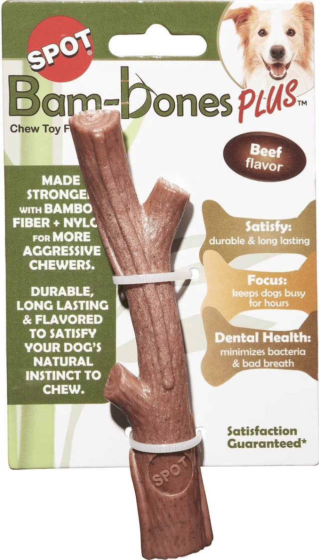 Ethical Pet Bambone Bam - Bones Plus Branch Beef Dog Toy Chew: 2 Sizes - Glad Dogs Nation | ALL Profits Donated