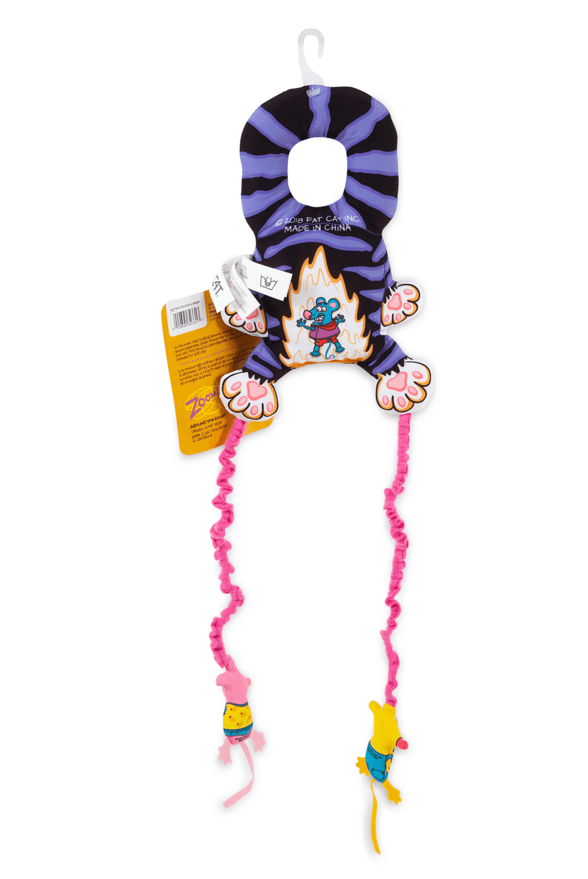 FENNEL Kat グッズ 20% OFF! FAT CAT® Mouse Bouncer Doorknob Hanger Interactive Catnip Toy