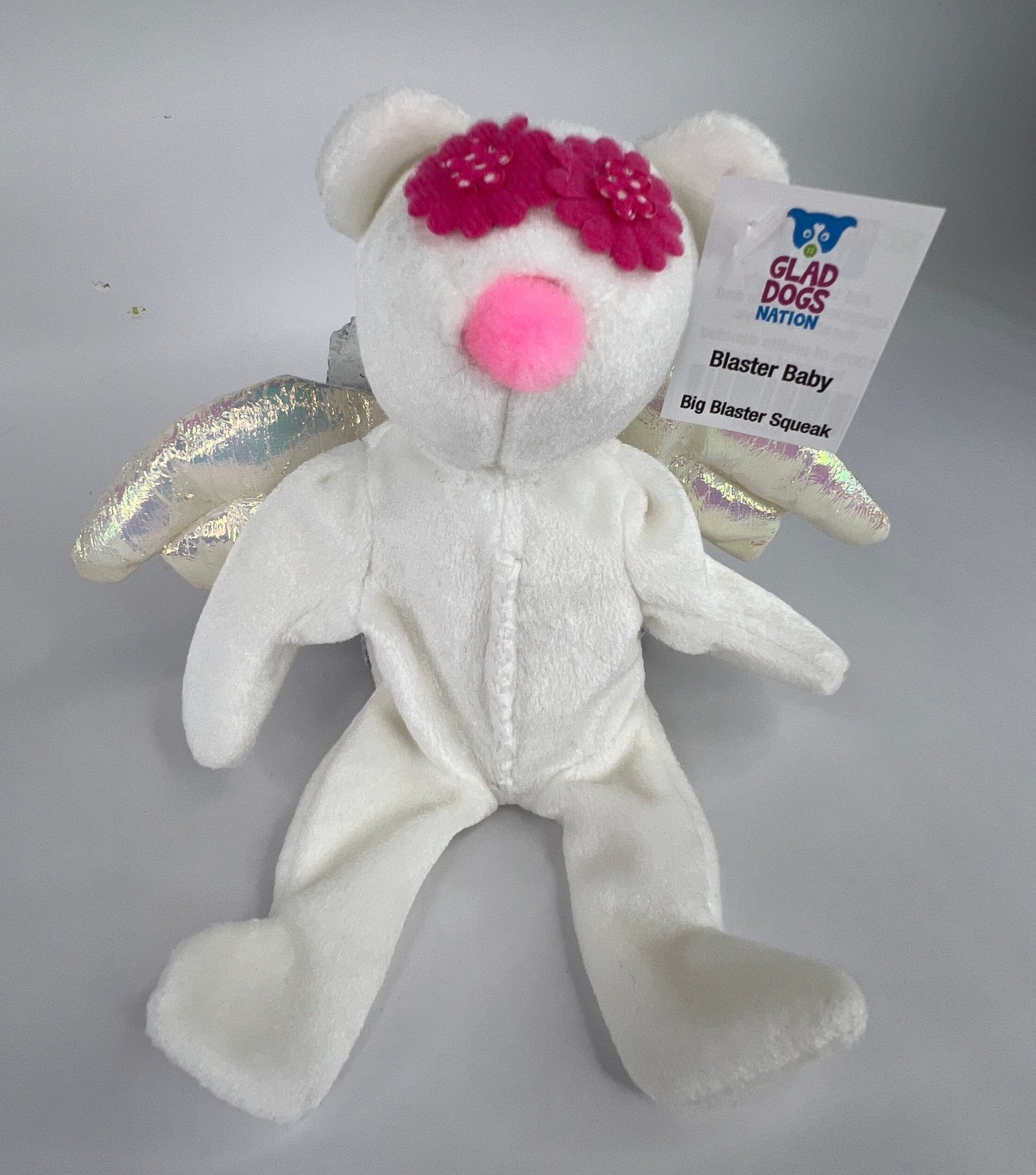 Glad Dogs Blaster Baby Lightly-Stuffed Dog Toy | Big SQUEAK - Glad Dogs Nation | ALL Profits Donated