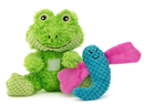 GURU Loveys Frog Plush Interactive Squeak Dog Toy - Glad Dogs Nation | ALL Profits Donated