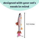 Huxley & Kent Cat 14.5" Kicker Rainbow Trout Catnip Crinkle Plush Cat Toy CHEAPER THAN CHEWY (Copy) - Glad Dogs Nation | ALL Profits Donated
