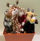 Into the Wild Dog & Puppy Gift Basket: 3 Sizes / Choice of Squeak or Non - Squeak - Glad Dogs Nation | ALL Profits Donated