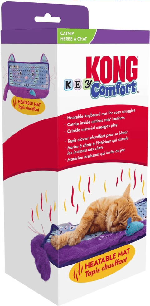 KONG Comfort Key Play Mat Plush Cat Toy with Catnip, Purple - Glad Dogs Nation | ALL Profits Donated