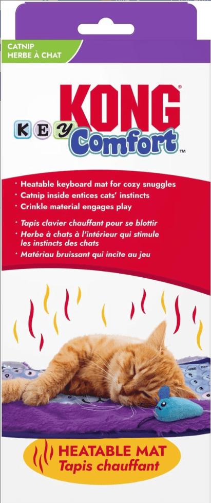 KONG Comfort Key Play Mat Plush Cat Toy with Catnip, Purple - Glad Dogs Nation | ALL Profits Donated