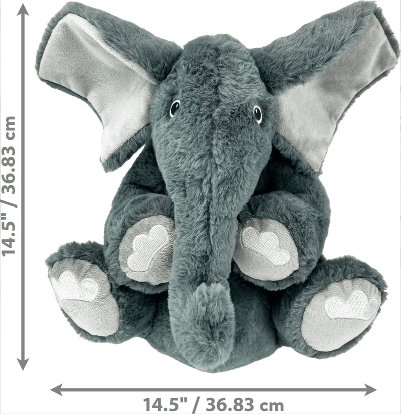 KONG Comfort Kiddos Elephant Removable Squeaker Plush Dog Toy: 2 Sizes - Glad Dogs Nation | ALL Profits Donated