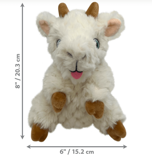 KONG Comfort Tykes Goat Removable Squeaker Dog Toy: S, M, L Dogs - Glad Dogs Nation | ALL Profits Donated