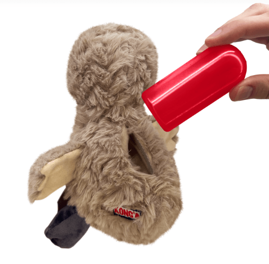 KONG Comfort Tykes Goat Removable Squeaker Dog Toy: S, M, L Dogs - Glad Dogs Nation | ALL Profits Donated