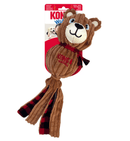 KONG Holiday Wubba™ Corduroy Bear Squeaky Tug Dog Toy: Large - Glad Dogs Nation | ALL Profits Donated