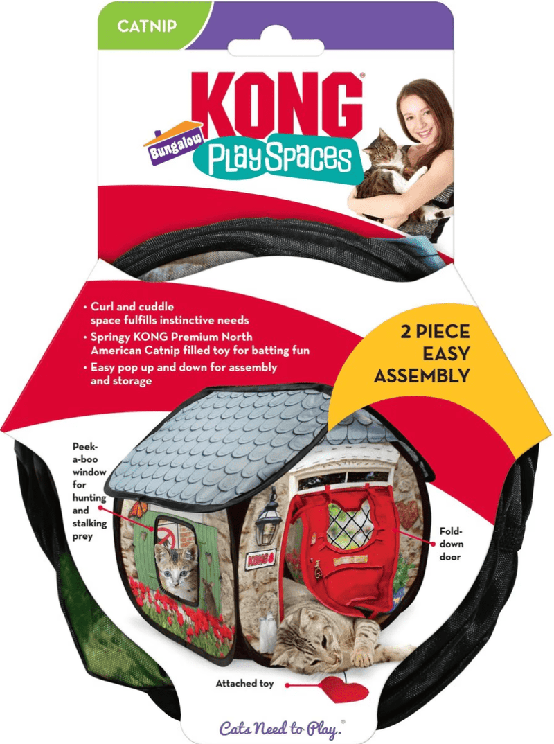 KONG Play Spaces Bungalow Cat Toy Hideaway Play Space CHEAPER THAN CHEWY - Glad Dogs Nation | ALL Profits Donated