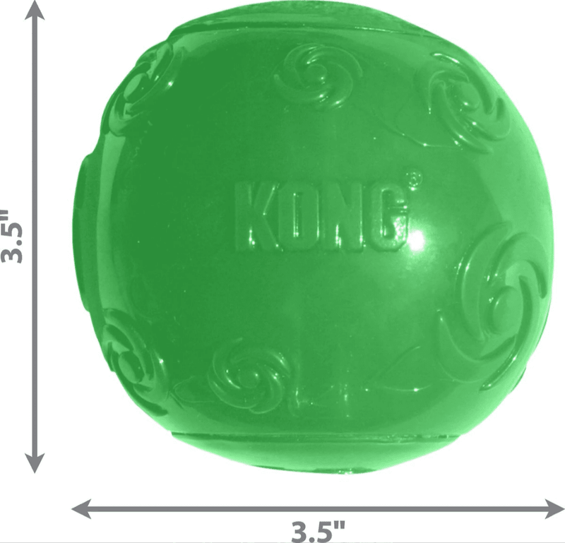 Kong Squeezz Squeaky Ball Dog Toy: 3 Sizes • Choose Color • CHEAPER THAN CHEWY - Glad Dogs Nation | ALL Profits Donated