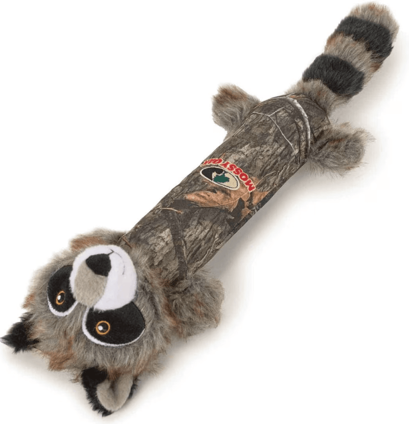 Mossy Oak Camo Raccoon Dog Chew Toy for Active Pups