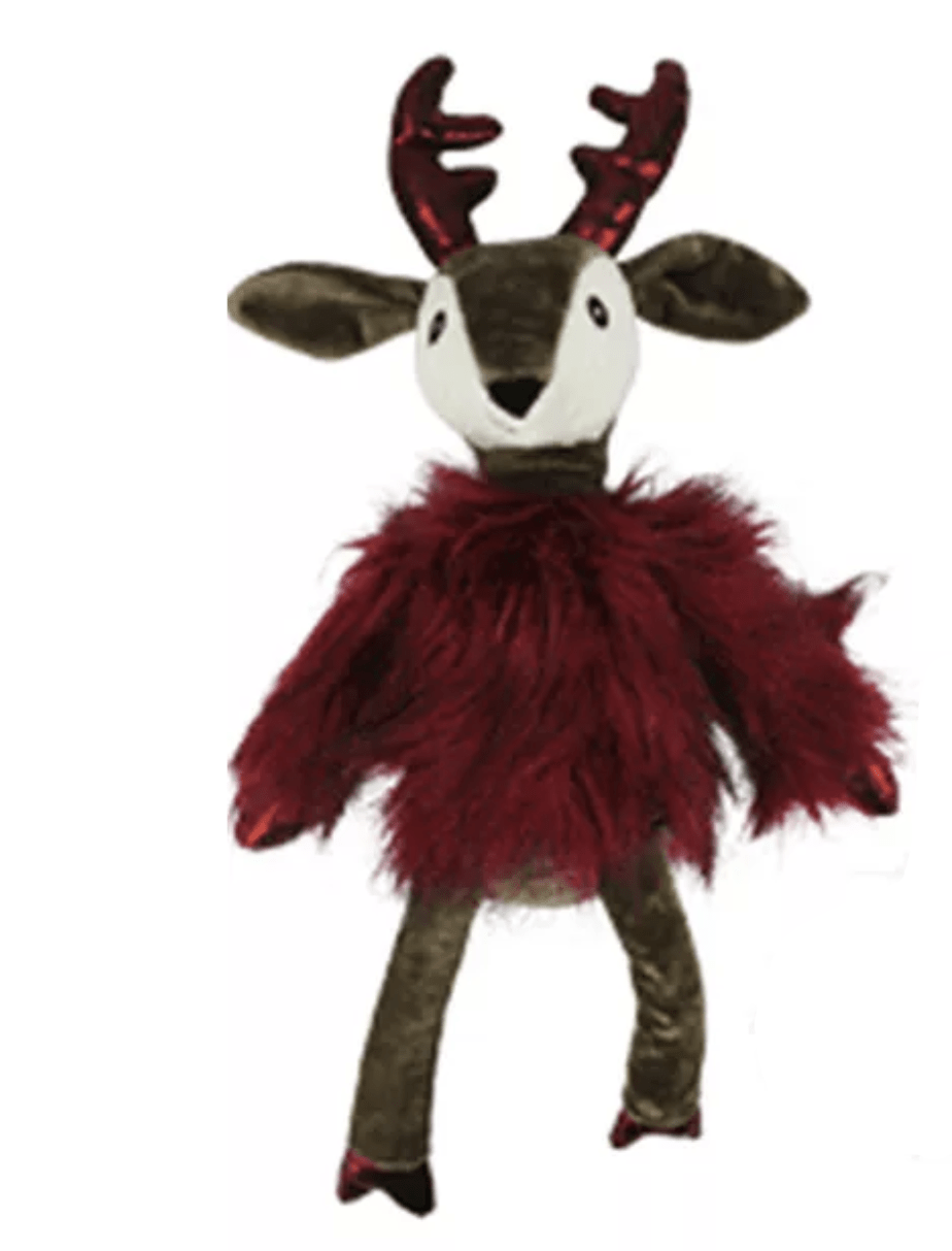 Multipet Holiday Dapper Deer Dog Toy: 17