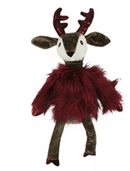 Multipet Holiday Dapper Deer Dog Toy: 17" for Large & XLarge Dogs - Glad Dogs Nation | ALL Profits Donated