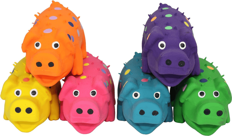 Multipet Latex Polka Dot Globlet 4" Squeaky Pig Dog Toy - Glad Dogs Nation | ALL Profits Donated