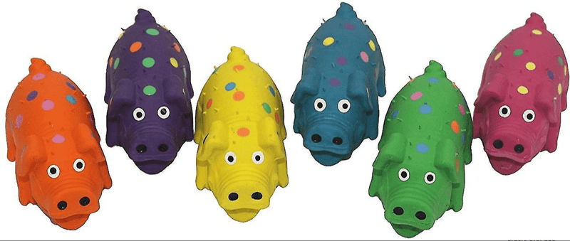 Multipet Latex Polka Dot Globlet 4" Squeaky Pig Dog Toy - Glad Dogs Nation | ALL Profits Donated