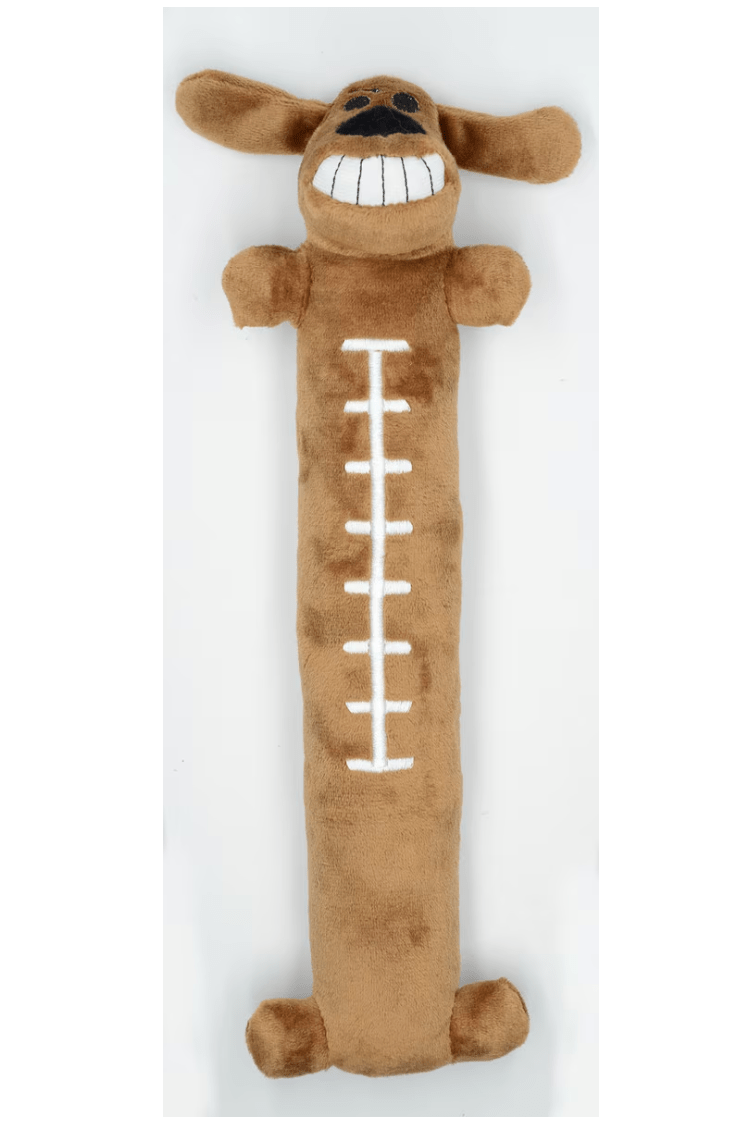 Multipet Tailgate Football Loofa 12" - Glad Dogs Nation | ALL Profits Donated