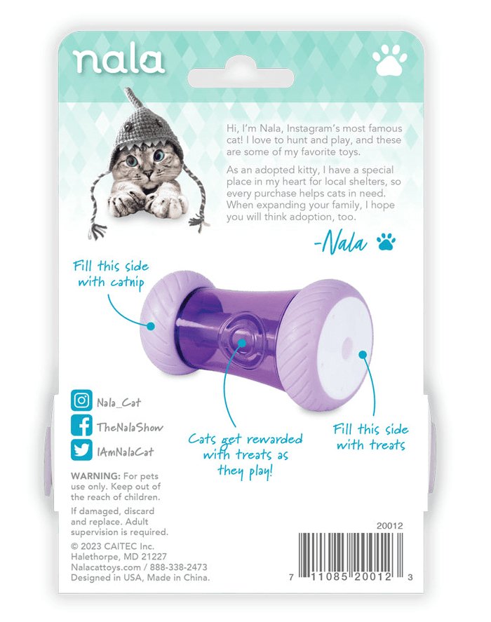 20% OFF! Nala Cat Catnip & Treat Dispenser Wheelie Arch