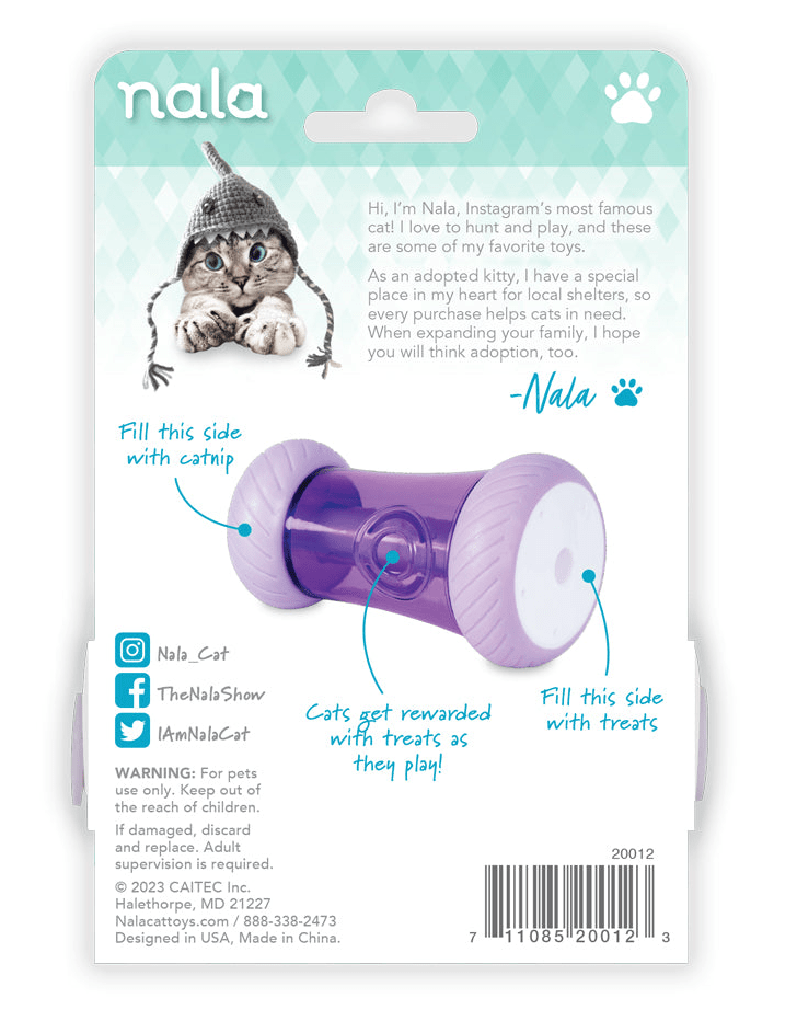 Nala Cat Catnip & Treat Dispenser Wheelie Arch - Glad Dogs Nation | ALL Profits Donated