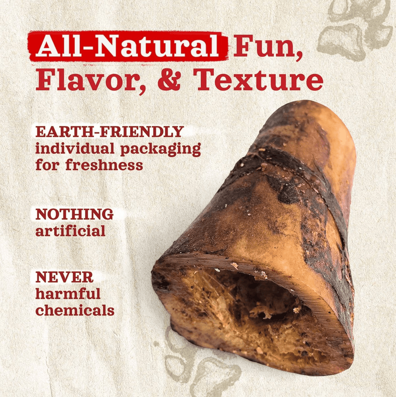Natural Farm Large Smoked Beef Marrow Bone: 5" - 6" - Glad Dogs Nation | ALL Profits Donated