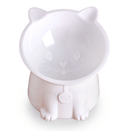 Nice Paws RECYCLED Plastic Tilted Cat Bowls Grey & White 2 Pack - Glad Dogs Nation | ALL Profits Donated