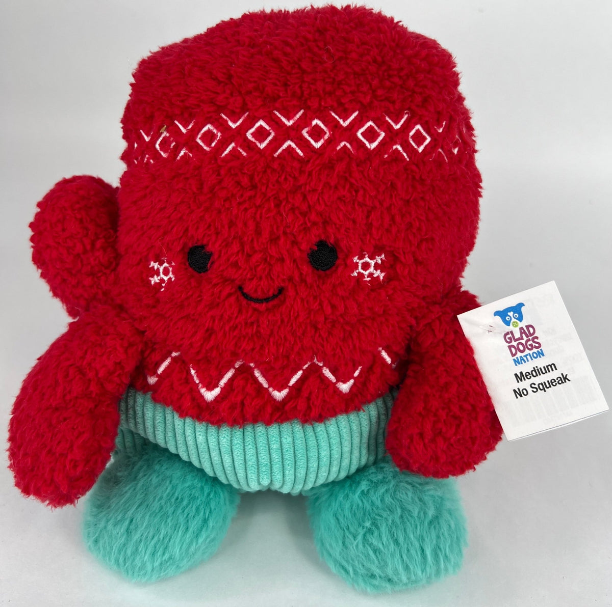 NO SQUEAK Holiday Dog Toys: ALL Sizes Small to XXLarge - Glad Dogs Nation | ALL Profits Donated