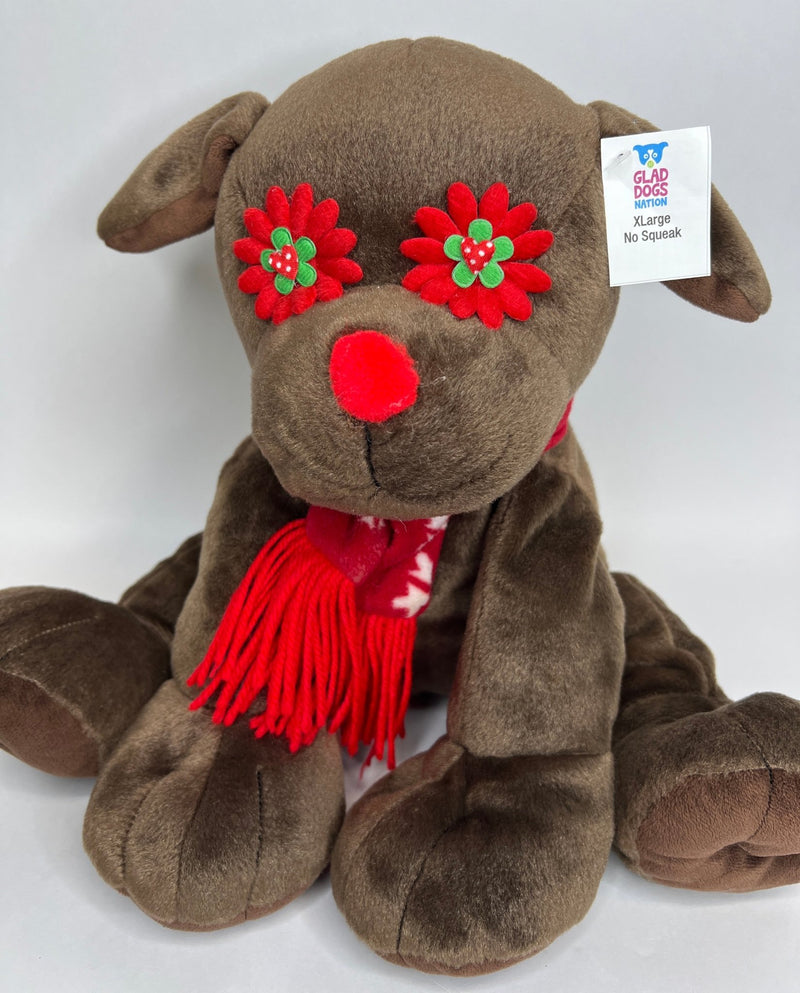 NO SQUEAK Holiday Dog Toys: ALL Sizes Small to XXLarge - Glad Dogs Nation | ALL Profits Donated