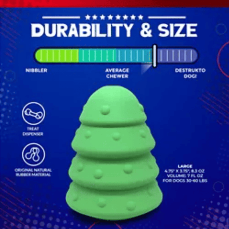 $! OFF! SodaPup Christmas Tree Treat Dispenser and Dog Chew Toy - Glad Dogs Nation | ALL Profits Donated