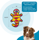 Outward Hound Durablez Orange Gecko Medium: 2 Squeakers, No Stuffing - Glad Dogs Nation | ALL Profits Donated