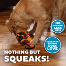 Outward Hound Durablez Orange Gecko Medium: 2 Squeakers, No Stuffing - Glad Dogs Nation | ALL Profits Donated
