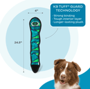 Outward Hound Durablez Snake Blue: Large 3 Squeakers, No Stuffing - Glad Dogs Nation | ALL Profits Donated